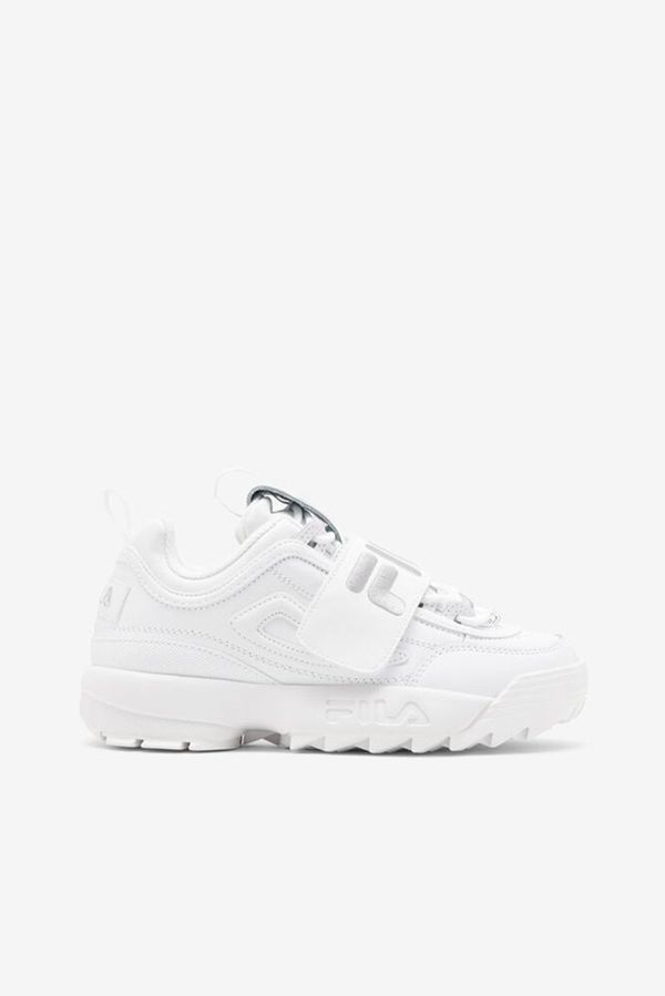 Fila Disruptor 2 Applique Women's Sneakers - White/Silver/White,NZ 67-37802